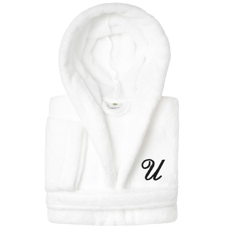Peignoir à capuche double 100% polyester personnalisé, L, U