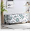 Repose-pieds de luxe avec choix de confort, fonctions multiples, design classique et coins confortables avec tissu à motif floral, charnières à fermeture en douceur, repose-pieds et siège multifonctionnels pour le salon, compartiment caché pour la ch