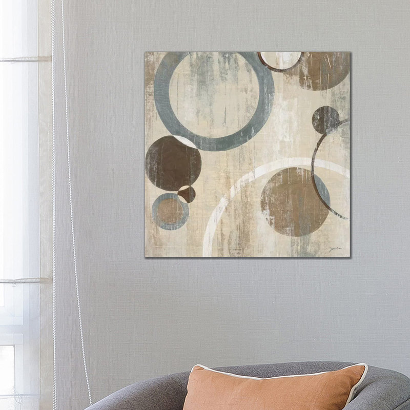 Orlando Mod Circles I by Liz Jardine - Wrapped Canvas Painting, 66.04 cm H x 66.04 cm W x 3.175 cm D
