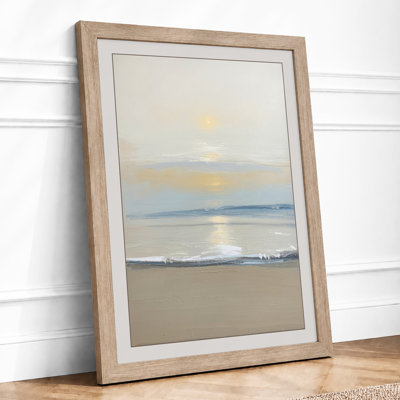 Golden Shore Coastal - Framed Print