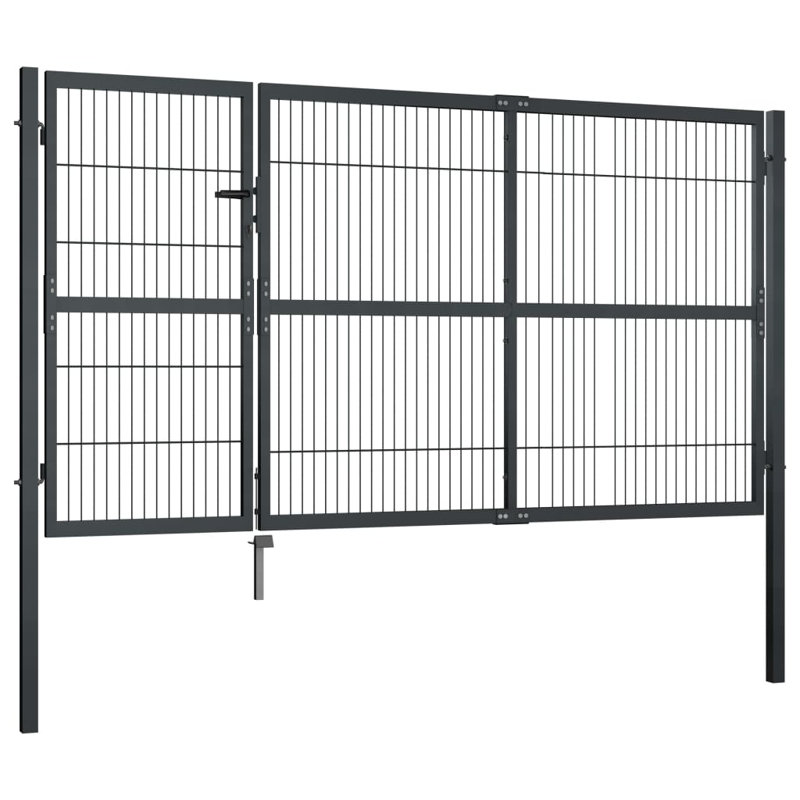 Mayur 139.95 cm H x 350.01 cm W Gate Fencing