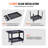 33.5'' H x 45.67'' W Utility Cart with Wheels