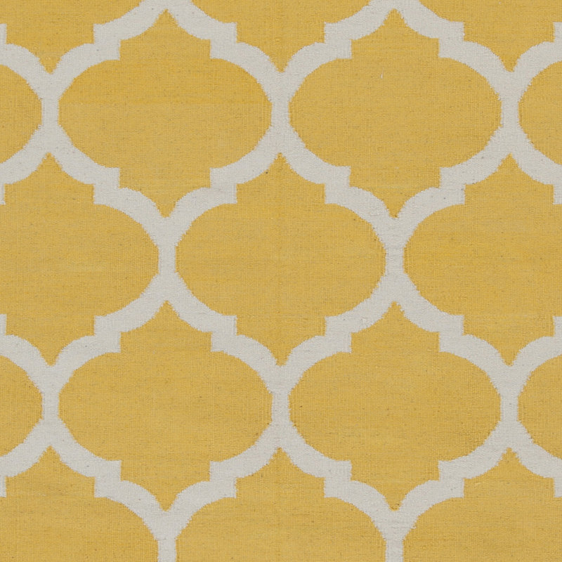 Tapis géométrique en coton tissé à plat à la main Bethy, Rectangle 9 pi x 12 pi