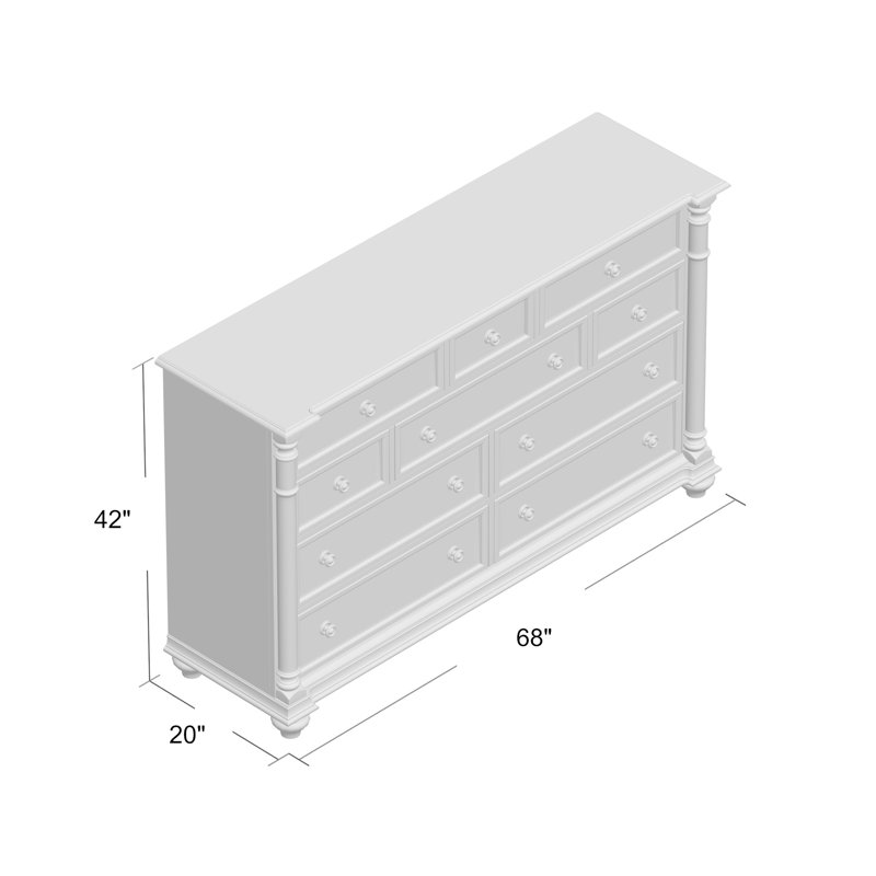 Leesburg 10 - Drawer Dresser