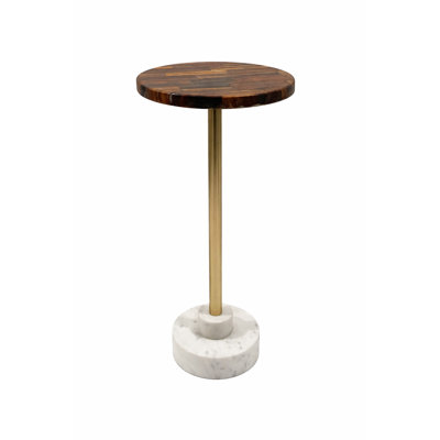 Natural Edge Marble Accent
Table