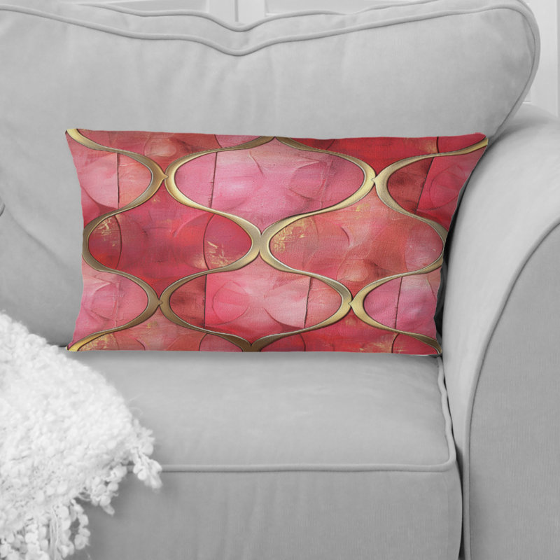Coussin lombaire Mid-Century Trellis IV - Mid-Century