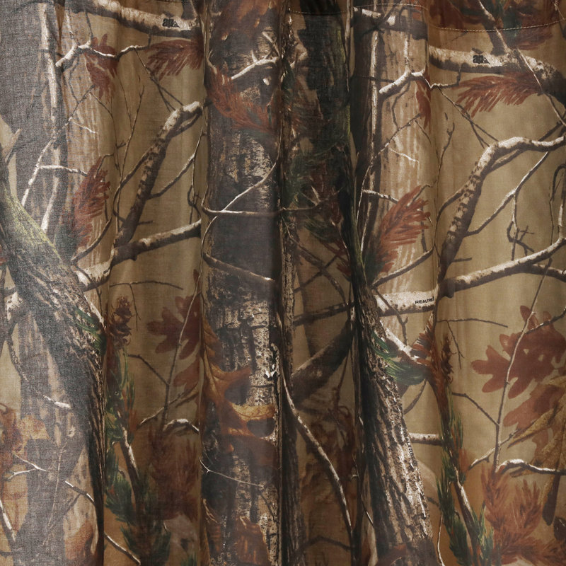 Rideau de douche 100% polycoton camouflage et chasse Realtree