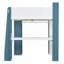 Lit mezzanine élégant avec bureau intégré et grand rangement parfait pour les chambres modernes et peu encombrantes-265459904
