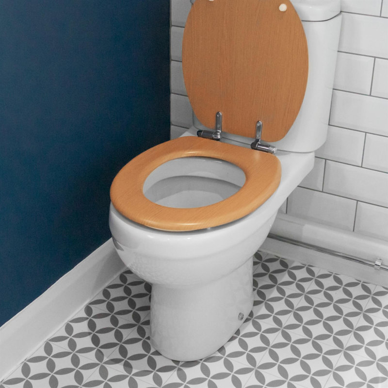 Harbour Housewares - Wooden Soft Close Toilet Seat - Beech