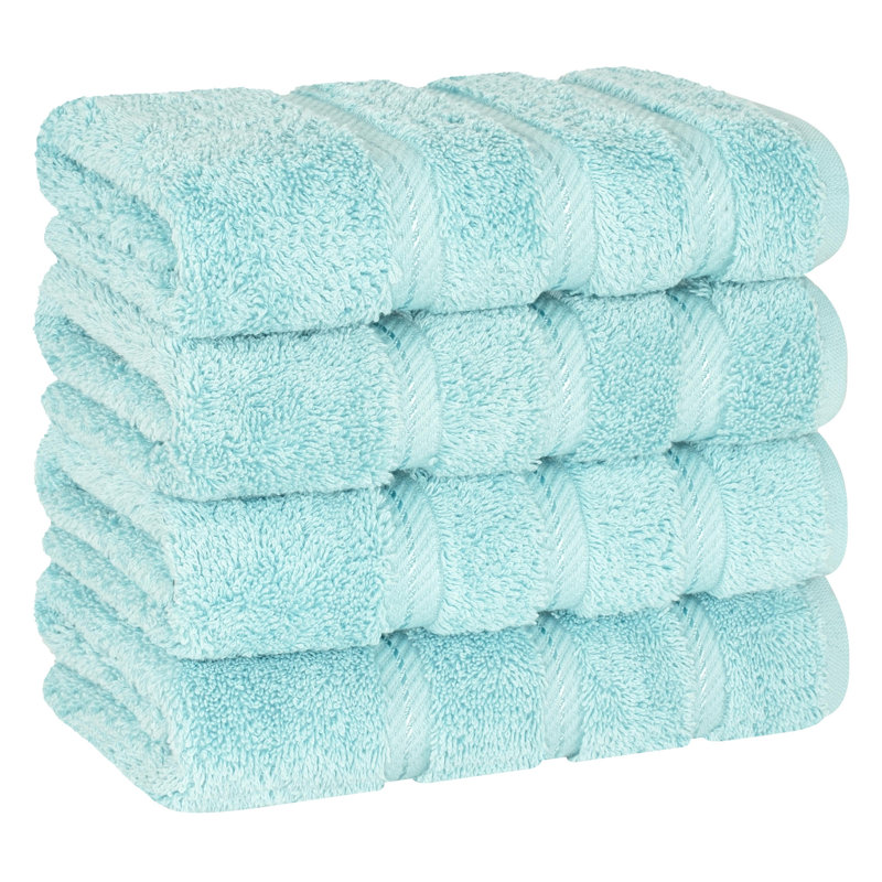 Ensemble de 4 serviettes en coton Edison, Duck Egg