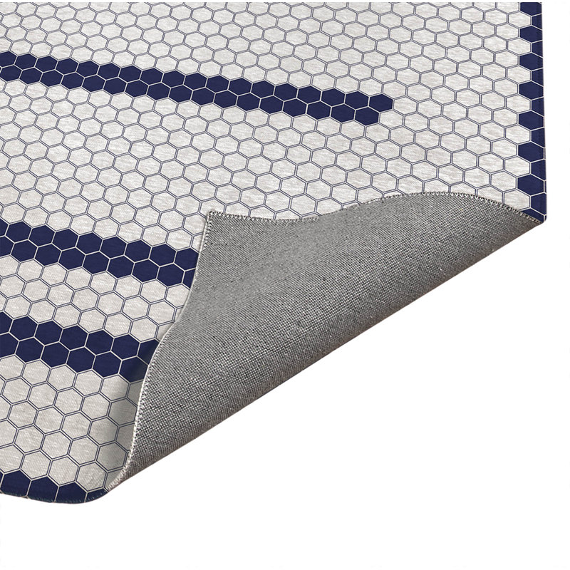 Tapis de bureau Penny, L 36 po x P 24 po, Marine
