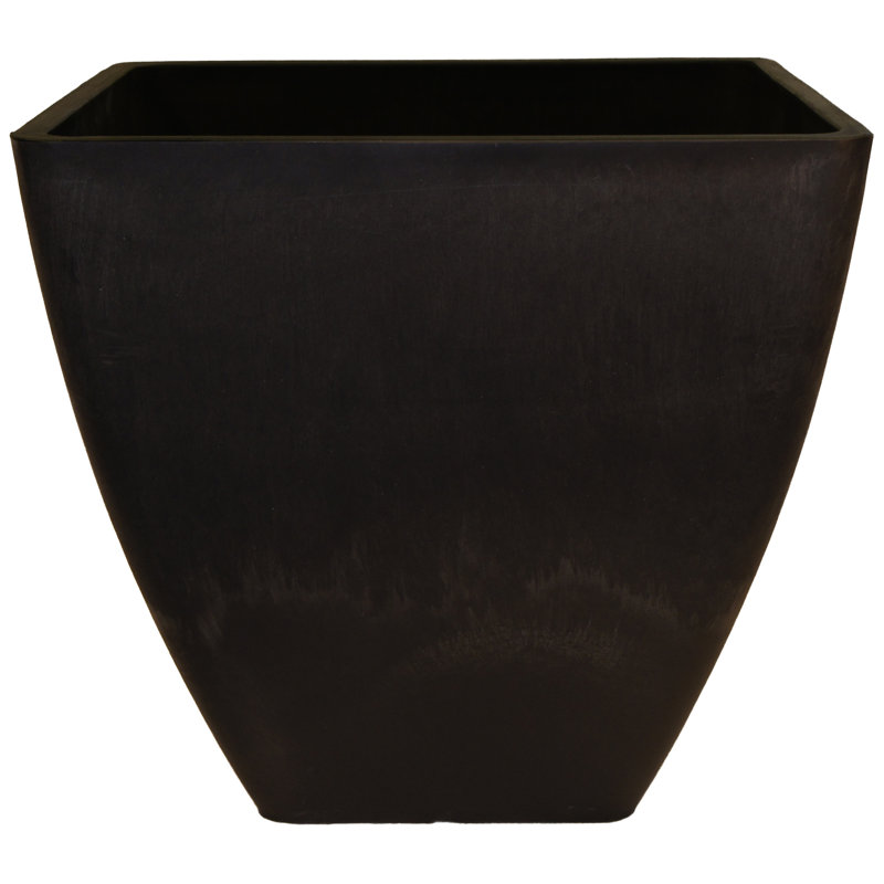Mary Pot Planter, 11" H x 12" W x 12" D, Graphite