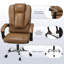 Ergonomic Mid-Back Swivel Office Chair, Executive Chair with Adjustable Lumbar Support, Soft Padded Armrests-1415928204-1415928206