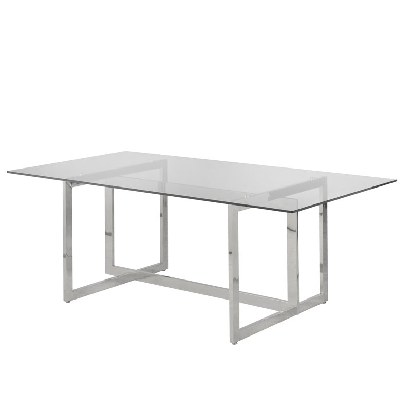 Table de salle à manger à tréteaux 39,37 po Azareel
