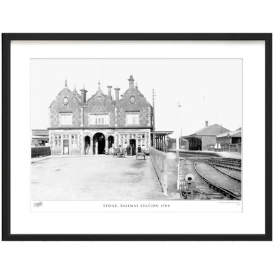 Stone, Railway Station 1900 - Single Picture Frame Print