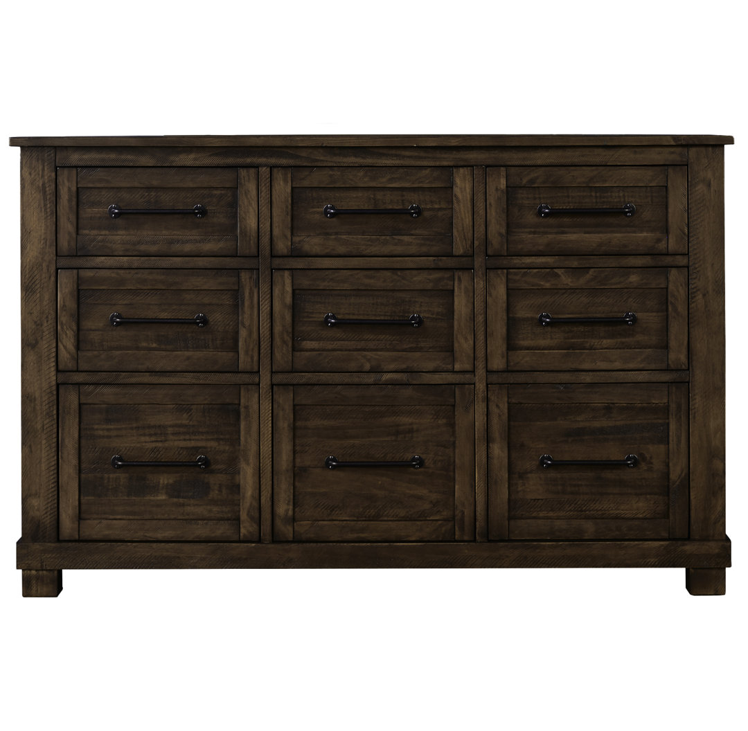 Carney 9-drawer Solid Wood Dresser Sand & Stable™ 