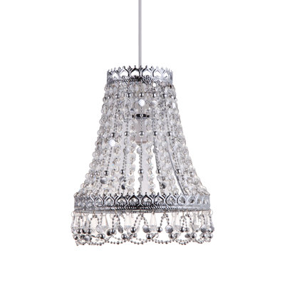 1 - Light Chrome Crystal Pendant