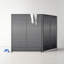 119" W x 72" H 2 - Panel Aluminum Folding Room Divider-1107753124
