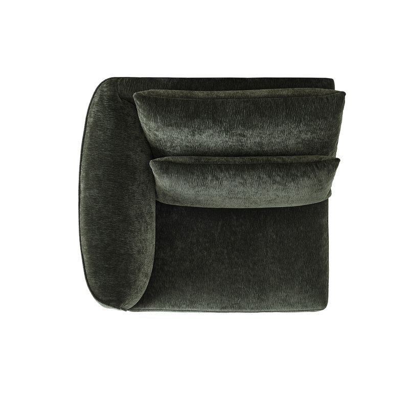 Left Arm Chair, Forest Green