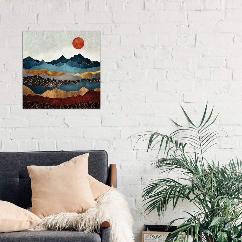 «Amber Dusk» par Spaceécur Designs - reproduction, Toile tendue, H 12 po x l 12 po x P 0,75 po