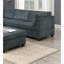 Ensemble de canapé modulaire en chenille gris modulaire 6 pièces
