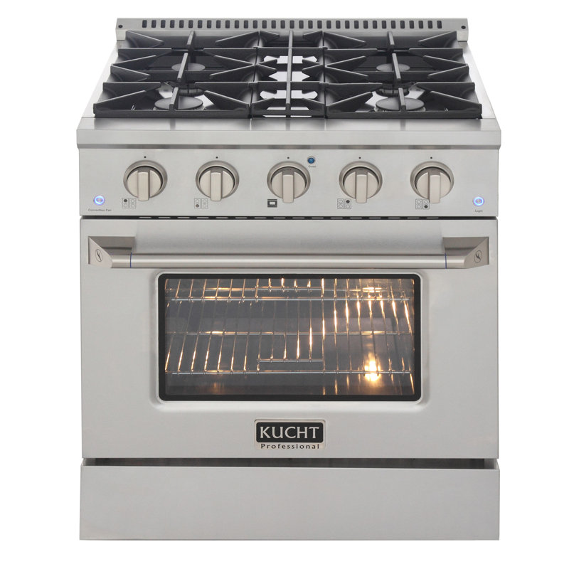 30" 4.2 Cu. ft. Freestanding Gas with Convection Oven, Natural Gas, Stainless Steel