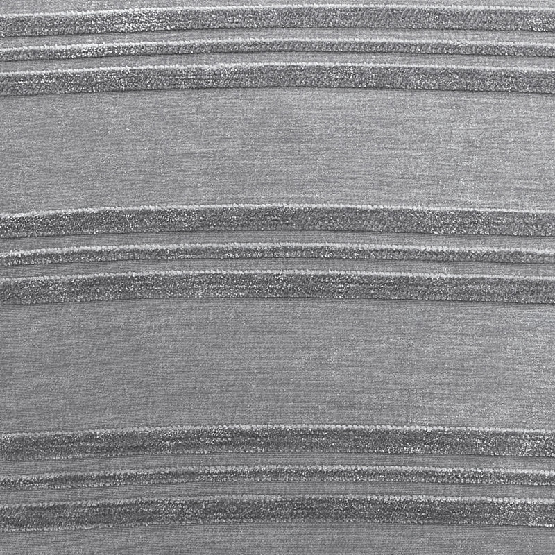 Brookstone CoolTouch Chenille Stripe Comforter Set, King, Charcoal, King Comforter + 2 Standard Shams