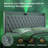 Modern Wingback Upholstered Platform Bed Frame With Galaxy Projector, LED Bed Frame, Sturdy Noise Free Design, Headboard With Star Accents, Easy Assembly, No Box Spring Needed, Keyt-299665692-299665694