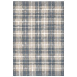 Lakeville Plaid Charcoal Handwoven Indoor/Outdoor Rug