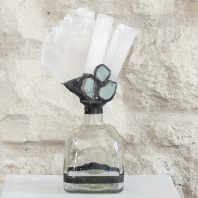 Selenite Handmade Decorative Bottles
