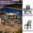 Immie 5 Piece HDPE Outdoor Dining Table Set With Umbrella Hole, Gray-752125444