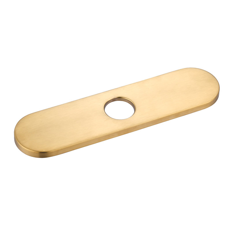 10 po Plaque de pont pour évier de cuisine en acier inoxydable, Or brossé