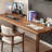 Nut-brown Rectangular Solid Wood writing desk-118619002