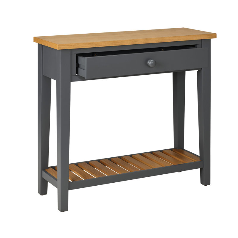 Console Table, 80cm H x 85cm W x 30.4cm D, Slate Grey