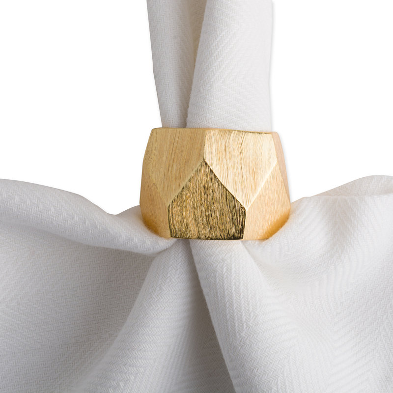 Metal Napkin Ring, Gold