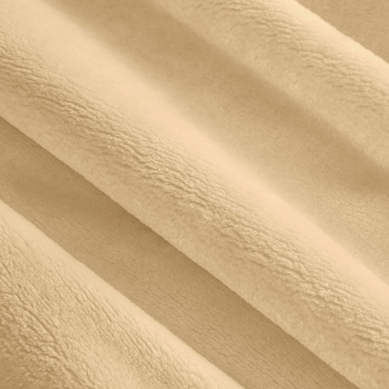 Pierre Cardin Polyester No Pattern Bedspread, W220 x L240cm, Dark Cream