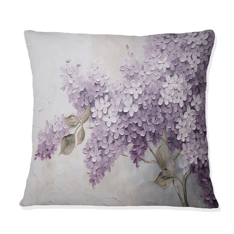 Magnifique coussin lilas Dreamscape - imprimé lilas, 16" x 16"