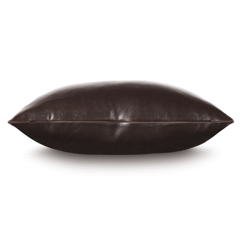 Muse Lumbar Pillow Cover & Insert, Coffee, 15"H x 26"W