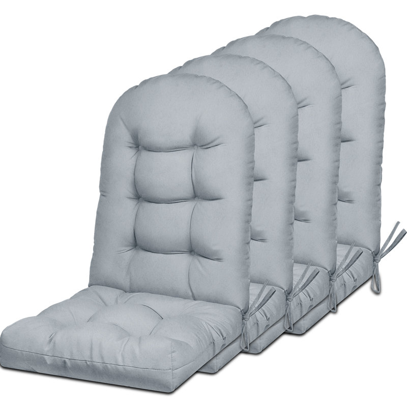 5 Inch Adirondack Chair Cushion(Set Of 4), Blue Gray