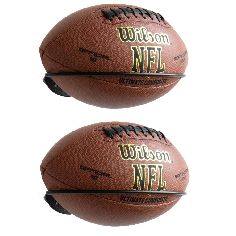 Ixelles Metal Wall Mounted Multi-Use Sports Rack (Set of 2) Rebrilliant