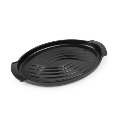 Grill to Table 16" Oval Ceramic Fish Grill Dish