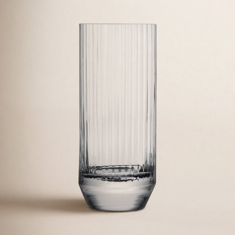 Set of 4 Big Top Handmade Crystal Highball Glasses, 10.25 Oz