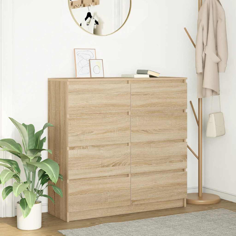 Sideboard 100X35x99 Cm Engineered Wood, Sonoma Oak