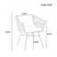 Table de salle à manger d'extérieur en fer 7 pièces avec 6 chaises simples