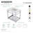 Kingston Brass Quadras 31-Inch Ceramic Console Sink with Steel Base and Shelf-49610551-49619309