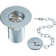 Traditional Slotted Belfast 8.5cm Chain and Stopper Waste Kitchen Sink Drain With Overflow