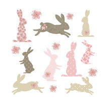 Official Peter Rabbit And Family Winter Themed Wall Sticker