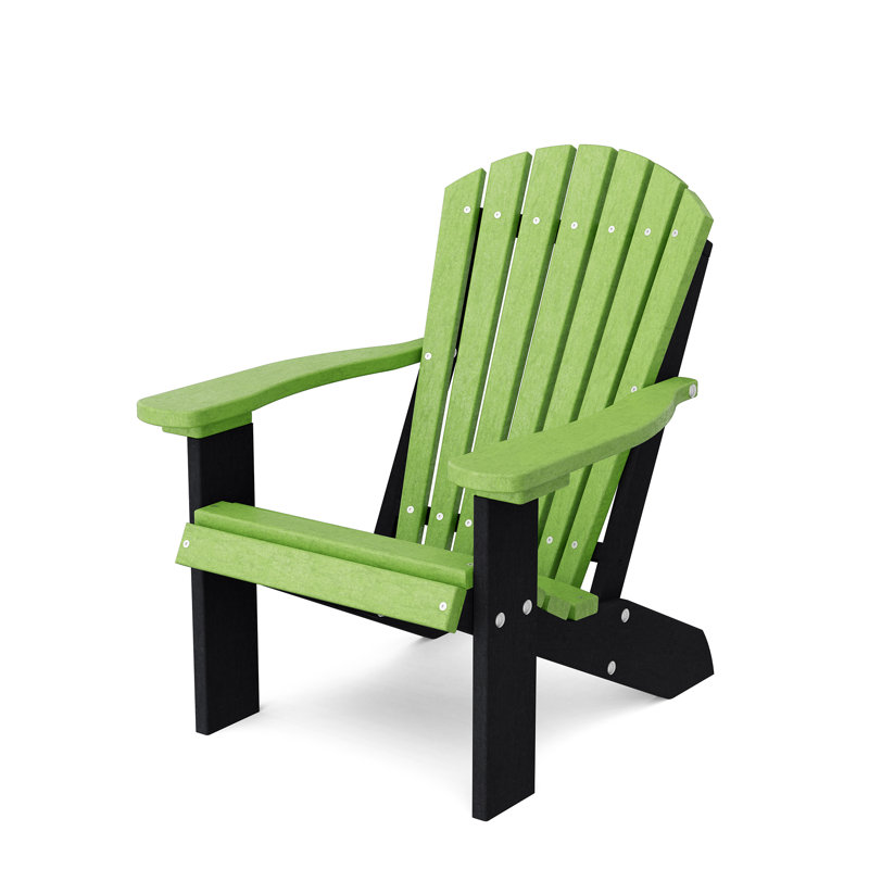 Heritage Child’s Adirondack Chair, Lime Green/Black