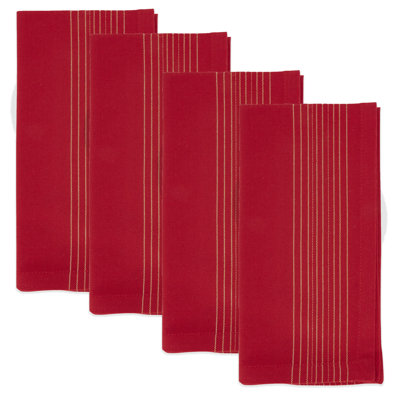Ensemble de 4 serviettes de table scintillantes Glitz