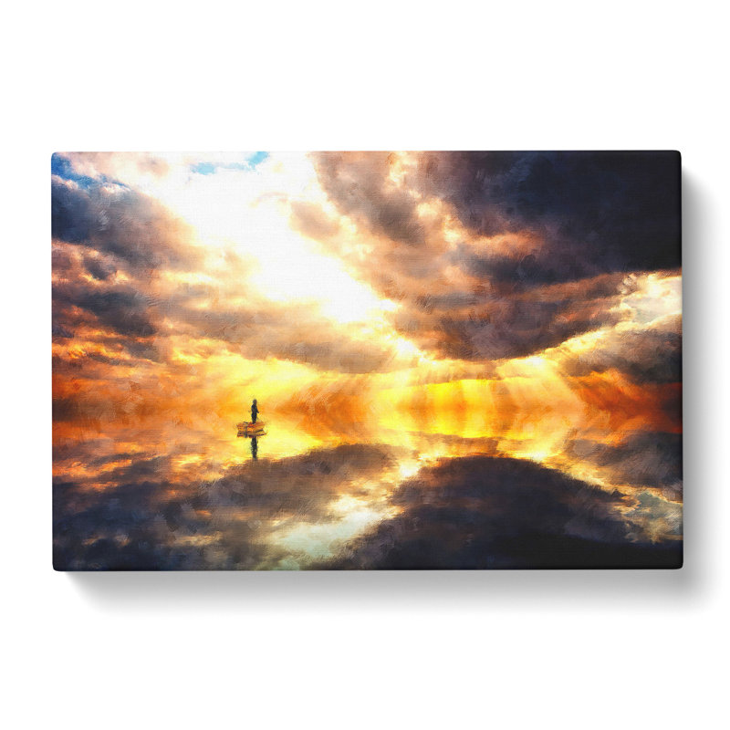 Fishing Boat Painting - Wrapped Canvas, 60cm H x 91cm W x 3cm D